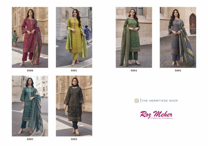 Roz Meher By The Hermitage lawn Karachi Cotton Dress Material Wholesale Shop In Surat